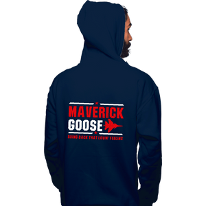 Shirts Pullover Hoodies, Unisex / Small / Navy Maverick And Goose