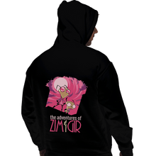 Load image into Gallery viewer, Shirts Zippered Hoodies, Unisex / Small / Black The Adventures Of Zim And Gir

