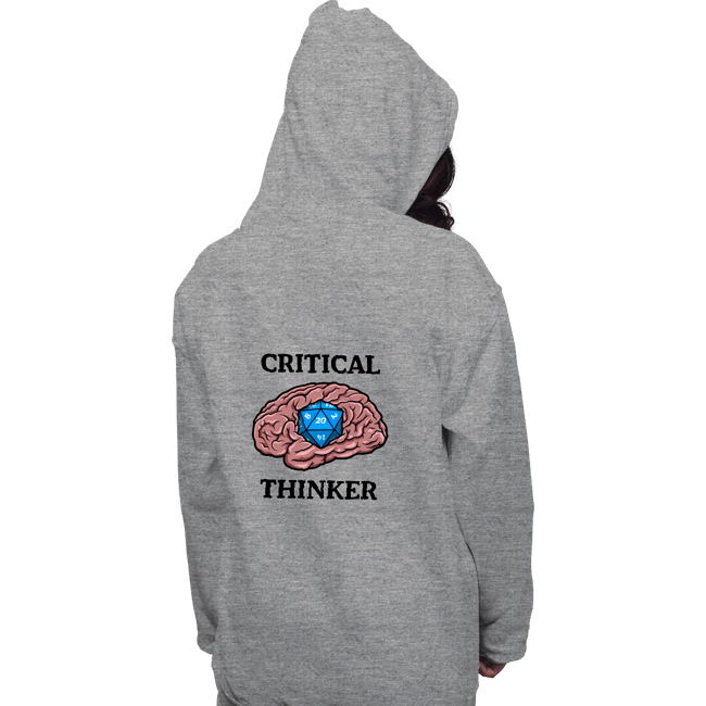 Secret_Shirts Pullover Hoodies, Unisex / Small / Sports Grey Critical Thinker