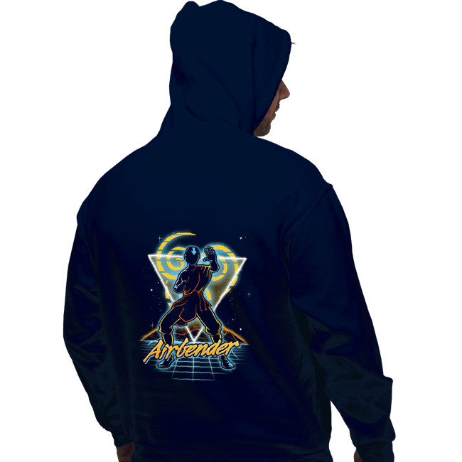 Shirts Pullover Hoodies, Unisex / Small / Navy Retro Airbender