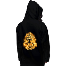 Load image into Gallery viewer, Shirts Pullover Hoodies, Unisex / Small / Black Golden Saiyan Rose
