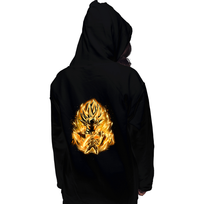 Shirts Pullover Hoodies, Unisex / Small / Black Golden Saiyan Rose