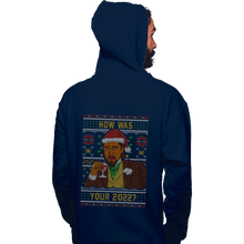 Load image into Gallery viewer, Secret_Shirts Pullover Hoodies, Unisex / Small / Navy How Was 2022 Meme Sweater
