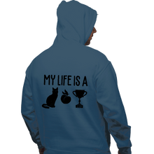Load image into Gallery viewer, Secret_Shirts Pullover Hoodies, Unisex / Small / Indigo Blue Cat Butt Trophy
