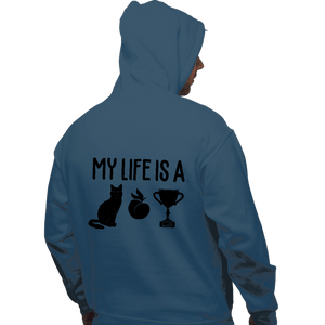 Secret_Shirts Pullover Hoodies, Unisex / Small / Indigo Blue Cat Butt Trophy