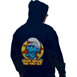 Secret_Shirts Pullover Hoodies, Unisex / Small / Navy Smurf Around