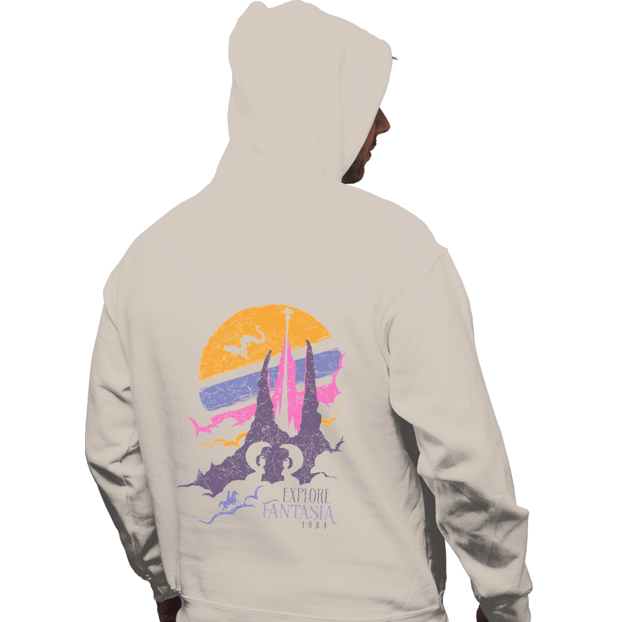 Shirts Pullover Hoodies, Unisex / Small / Sand Explore Fantasia