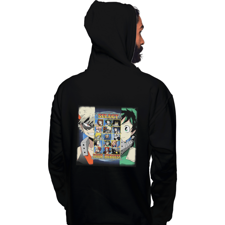 Shirts Zippered Hoodies, Unisex / Small / Black Hero Select