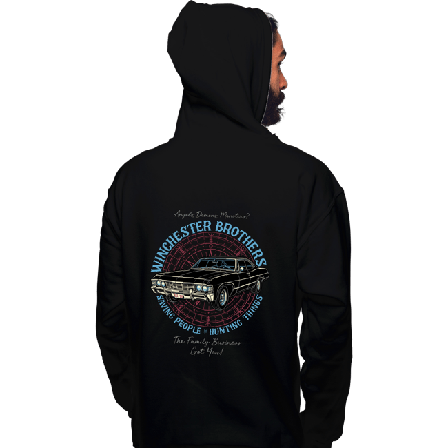 Daily_Deal_Shirts Pullover Hoodies, Unisex / Small / Black Winchester Brothers