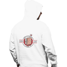 Load image into Gallery viewer, Shirts Pullover Hoodies, Unisex / Small / White Sushi Love
