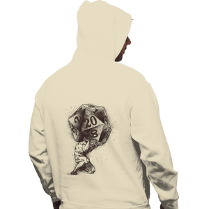 Daily_Deal_Shirts Pullover Hoodies, Unisex / Small / Sand Dice Atlas