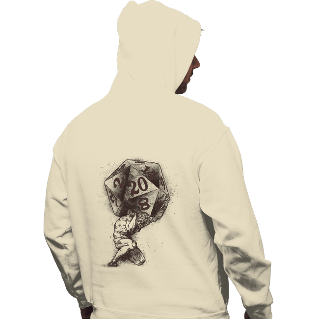 Daily_Deal_Shirts Pullover Hoodies, Unisex / Small / Sand Dice Atlas