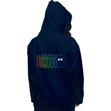 Load image into Gallery viewer, Secret_Shirts Pullover Hoodies, Unisex / Small / Navy Tardis Trail
