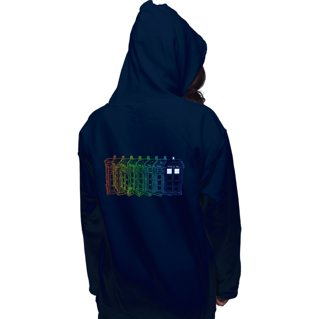 Secret_Shirts Pullover Hoodies, Unisex / Small / Navy Tardis Trail