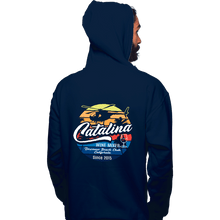 Load image into Gallery viewer, Shirts Pullover Hoodies, Unisex / Small / Navy Catalina Wine Mixer
