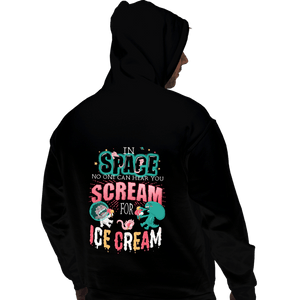 Daily_Deal_Shirts Pullover Hoodies, Unisex / Small / Black Scream for Ice Cream