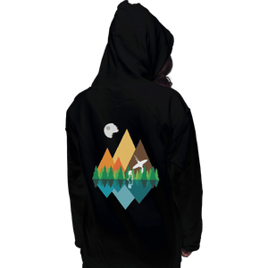 Shirts Zippered Hoodies, Unisex / Small / Black Forest View