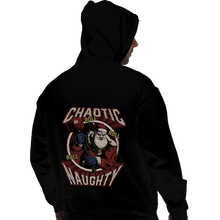 Load image into Gallery viewer, Shirts Pullover Hoodies, Unisex / Small / Black Chaotic Naughy Santa
