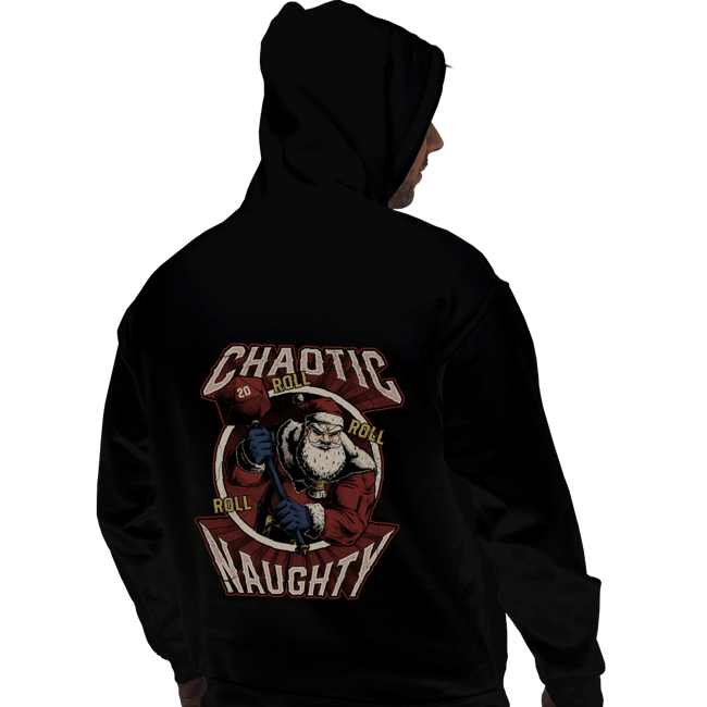 Shirts Pullover Hoodies, Unisex / Small / Black Chaotic Naughy Santa