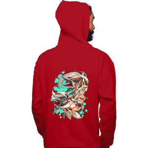 Daily_Deal_Shirts Pullover Hoodies, Unisex / Small / Red Water Blade