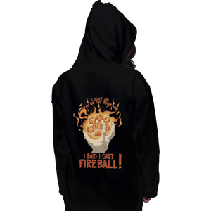 Shirts Zippered Hoodies, Unisex / Small / Black I Cast Fireball