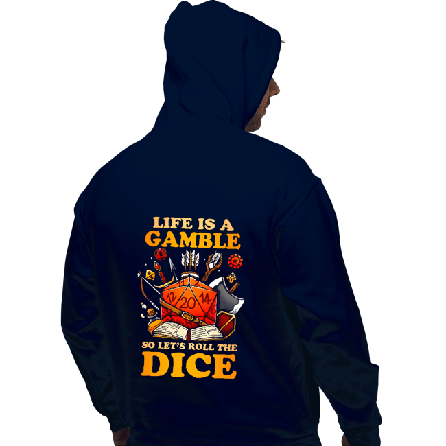 Shirts Pullover Hoodies, Unisex / Small / Navy Life Is A Gamble