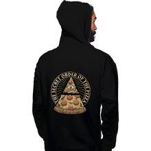 Load image into Gallery viewer, Daily_Deal_Shirts Pullover Hoodies, Unisex / Small / Black Secret Order Of The Pizza
