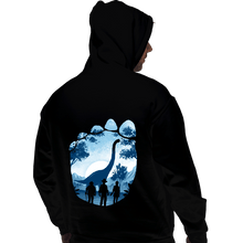 Load image into Gallery viewer, Daily_Deal_Shirts Pullover Hoodies, Unisex / Small / Black Brachiosaurus Footprint
