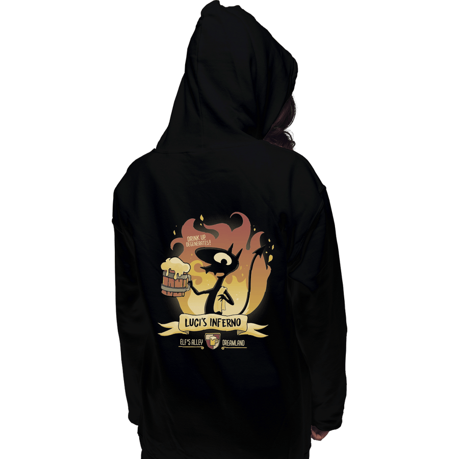 Shirts Zippered Hoodies, Unisex / Small / Black Luci's Inferno