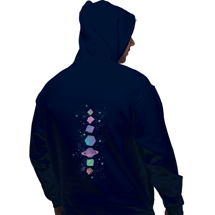 Shirts Pullover Hoodies, Unisex / Small / Navy Space Dice