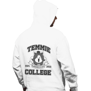 Shirts Zippered Hoodies, Unisex / Small / White Temmie College