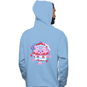 Shirts Pullover Hoodies, Unisex / Small / Royal Blue Pink Parfait