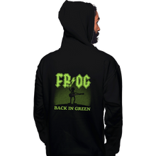 Load image into Gallery viewer, Daily_Deal_Shirts Pullover Hoodies, Unisex / Small / Black Back In Green
