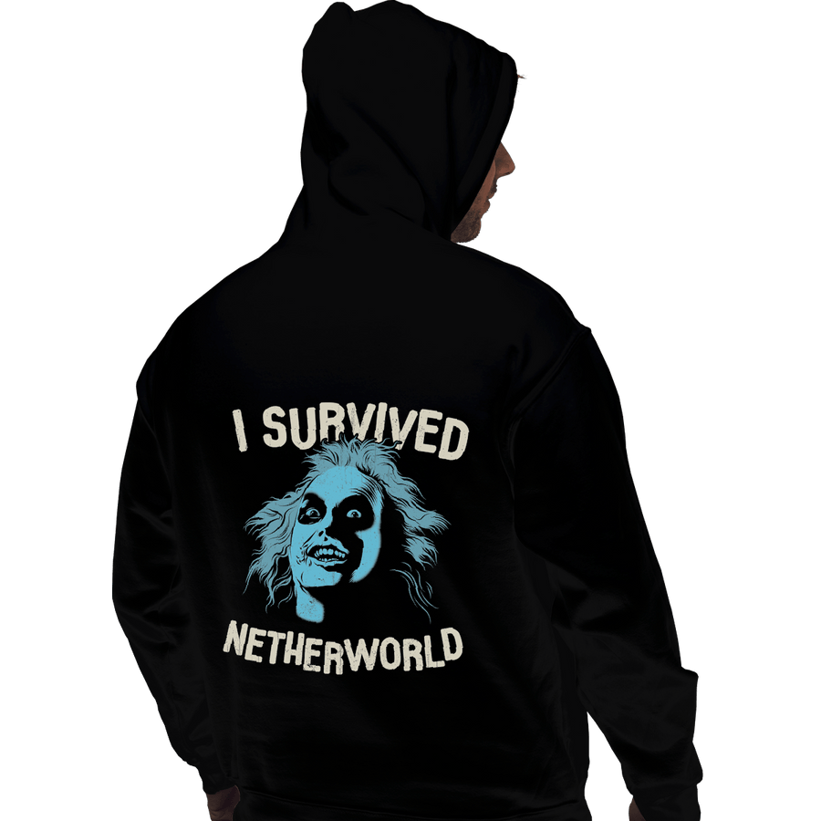 Shirts Zippered Hoodies, Unisex / Small / Black Netherworld Survivor