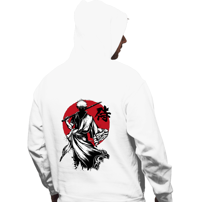 Daily_Deal_Shirts Pullover Hoodies, Unisex / Small / White Gintoki Sumi-e