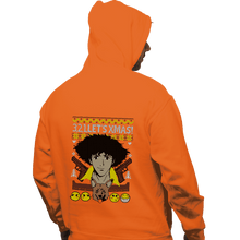 Load image into Gallery viewer, Shirts Pullover Hoodies, Unisex / Small / Orange Cowboy Xmas
