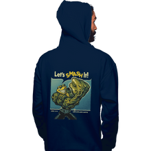 Load image into Gallery viewer, Shirts Pullover Hoodies, Unisex / Small / Navy Rash Can Smash
