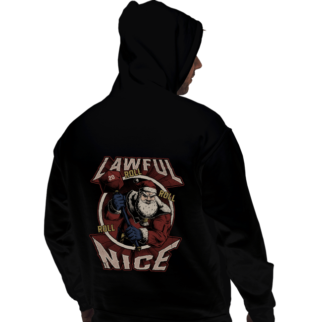 Shirts Pullover Hoodies, Unisex / Small / Black Lawful Nice Santa