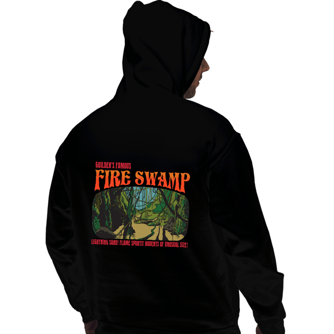 Daily_Deal_Shirts Pullover Hoodies, Unisex / Small / Black Famous Fire Swamp