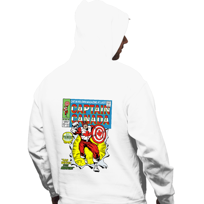 Daily_Deal_Shirts Pullover Hoodies, Unisex / Small / White Captain Canada