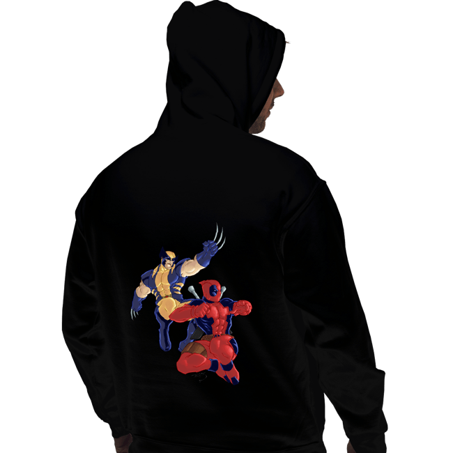 Secret_Shirts Pullover Hoodies, Unisex / Small / Black Wolverine And Deadpool