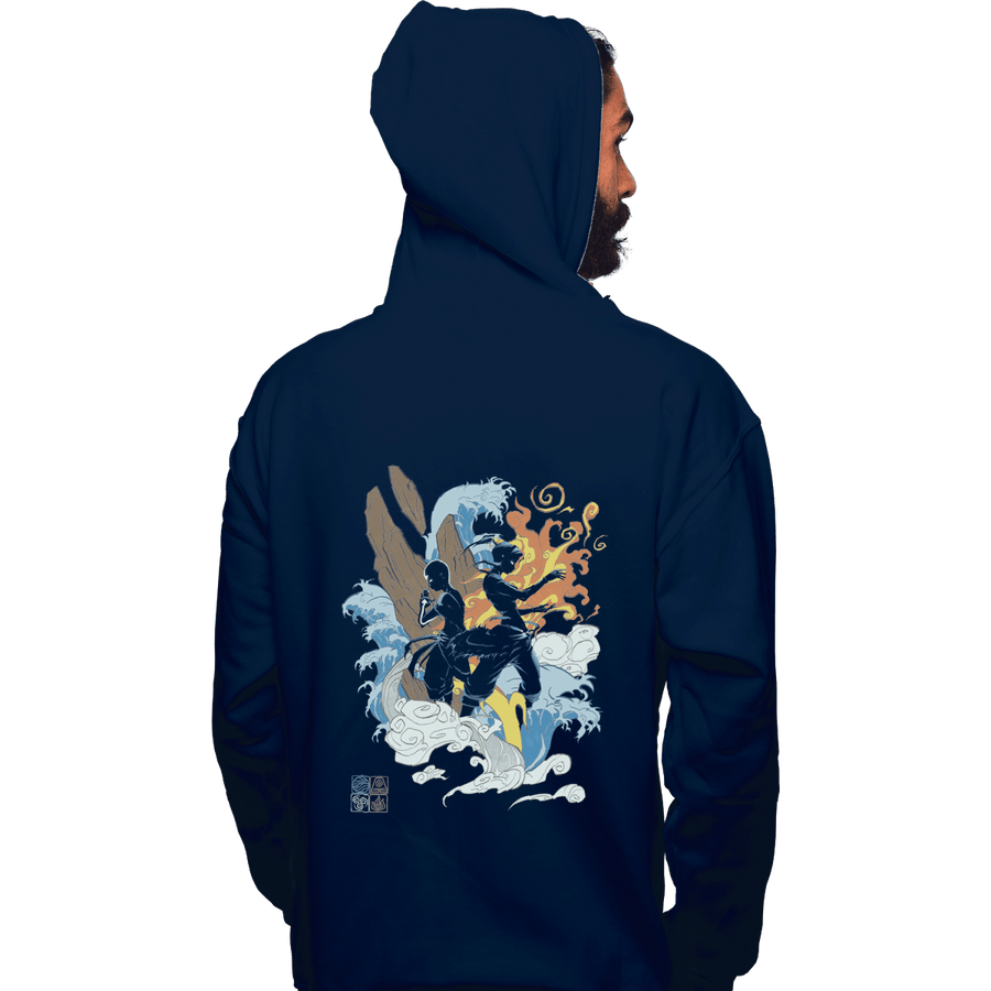Shirts Zippered Hoodies, Unisex / Small / Navy Two Avatars