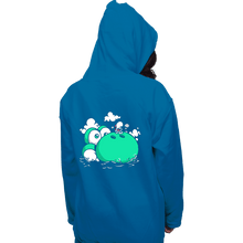 Load image into Gallery viewer, Shirts Pullover Hoodies, Unisex / Small / Sapphire Dino Island Baby

