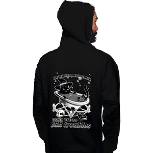 Daily_Deal_Shirts Pullover Hoodies, Unisex / Small / Black Goodbye Troubles