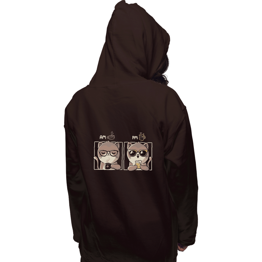 Shirts Zippered Hoodies, Unisex / Small / Dark Chocolate AM PM