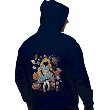 Load image into Gallery viewer, Shirts Pullover Hoodies, Unisex / Small / Navy Wonderland Girl
