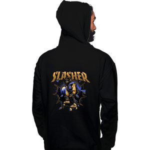 Daily_Deal_Shirts Pullover Hoodies, Unisex / Small / Black Wolf Slasher