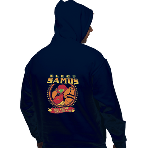 Shirts Zippered Hoodies, Unisex / Small / Navy Elect Samus - The Prime Candidate