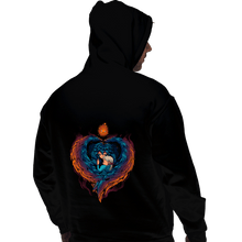 Load image into Gallery viewer, Secret_Shirts Pullover Hoodies, Unisex / Small / Black Heart On  Fire

