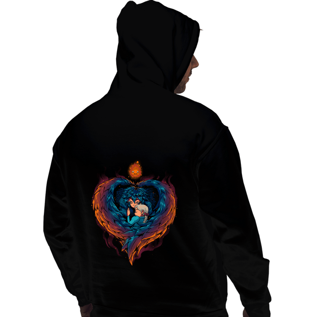 Secret_Shirts Pullover Hoodies, Unisex / Small / Black Heart On  Fire